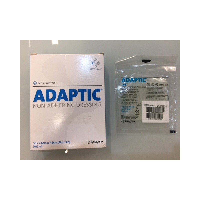 Adaptic J&J 50 pza (7.6 cm x 7.6 cm)